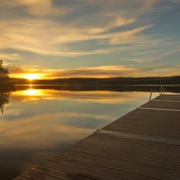 An einem einsamen See im Jämtland