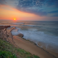 Sonnenuntergang am Praia da Aguda
